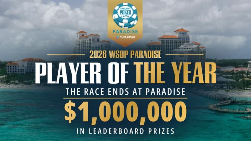 2026 WSOP年度最佳选手将在天堂岛决出