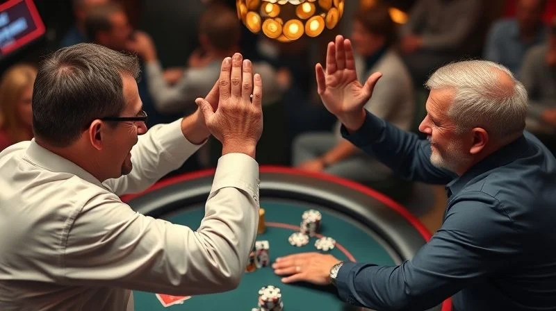 Dari High-Five ke Patah Hati: Pemain Poker Merayakan Sebelum Sadar Tersingkir
