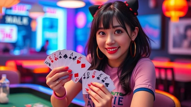 Poker Fate × 오카다 사야카 콜라보레이션 키 비주얼 공개: 새로운 애니메 텍사스 홀덤 경험
