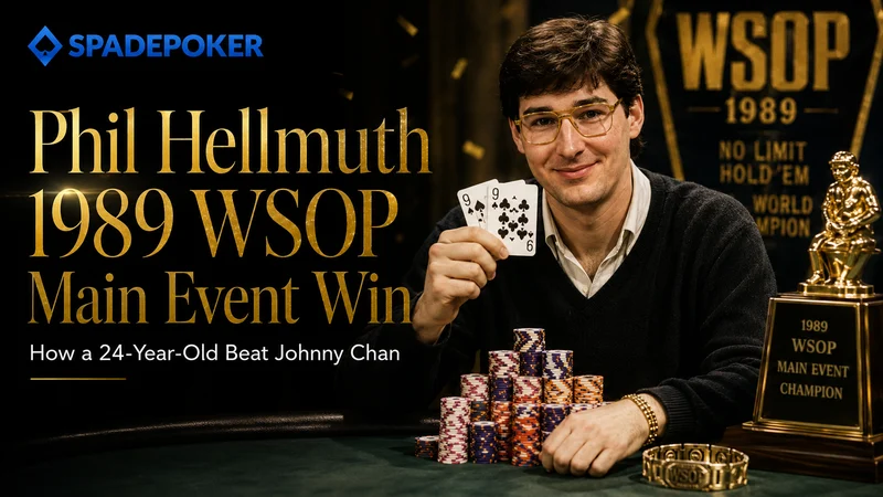 菲尔·赫尔穆特1989年WSOP主赛事夺冠：24岁击败约翰尼·陈