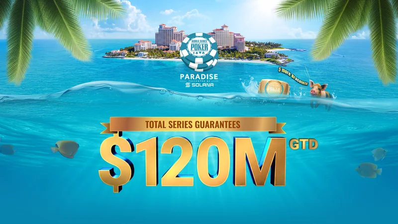 WSOP Paradise 2026：巴哈马20条金手链，1.2亿美元保底