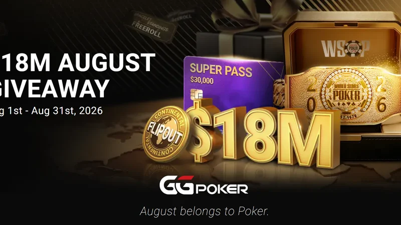 GGPoker ประกาศศึก WSOP Online Bracelet Series เงินรางวัลรวม 18 ล้านดอลลาร์
