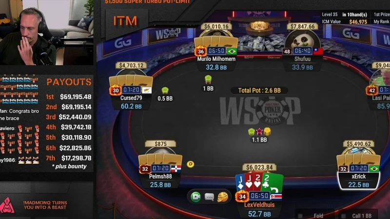 Lex Veldhuis Reaches First WSOP Final Table in 17 Years