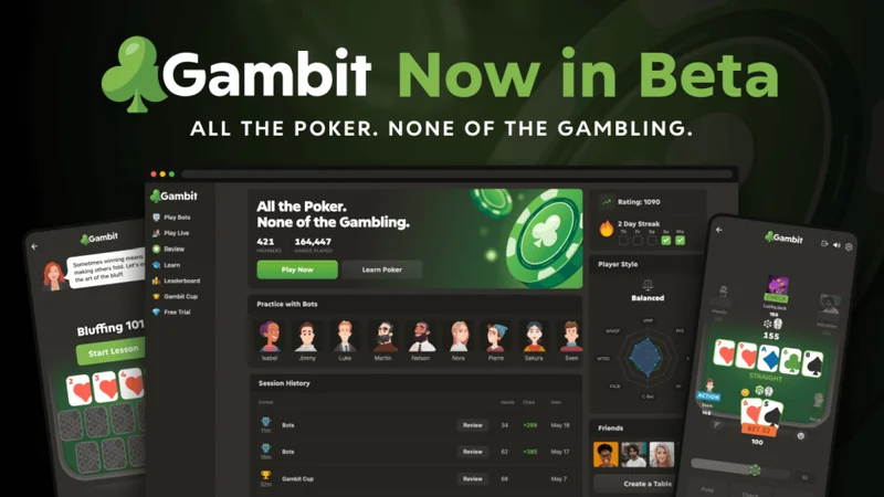 Gambit: Chess.com's New Freeplay Poker Site Making Waves