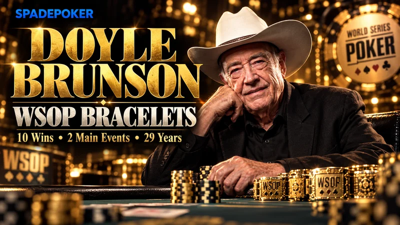 Doyle Brunson的10条WSOP金手链与传奇