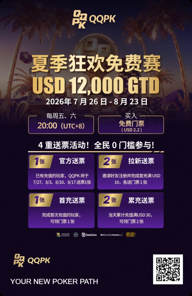 夏季狂欢免费赛 USD 12,000 GTD