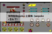 如何在Wepoker上赢钱（wepoker怎么了）