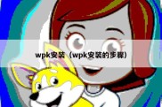 wpk安装（wpk安装的步骤）