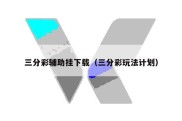 三分彩辅助挂下载（三分彩玩法计划）