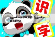 ggpoker台子玩家群（ggpoker是真的吗）