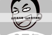 gg扑克代理（gg扑克代理有）